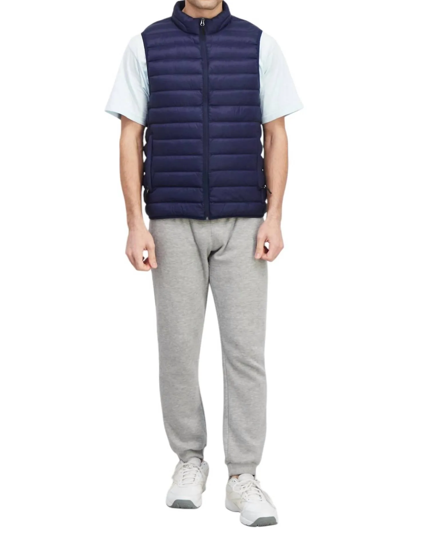 Men's Performance Water Resistant Vest In Blue