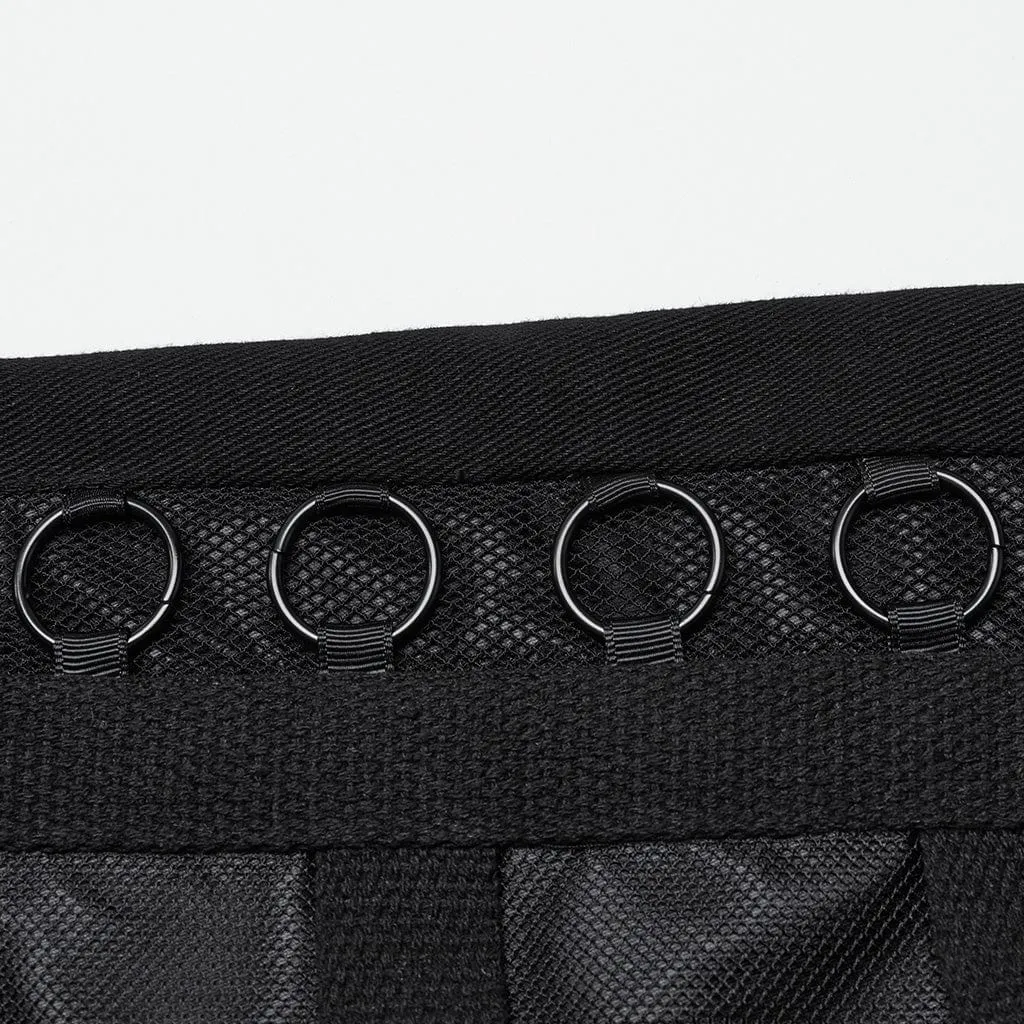 Men's Punk Mesh Rings Skull Pants