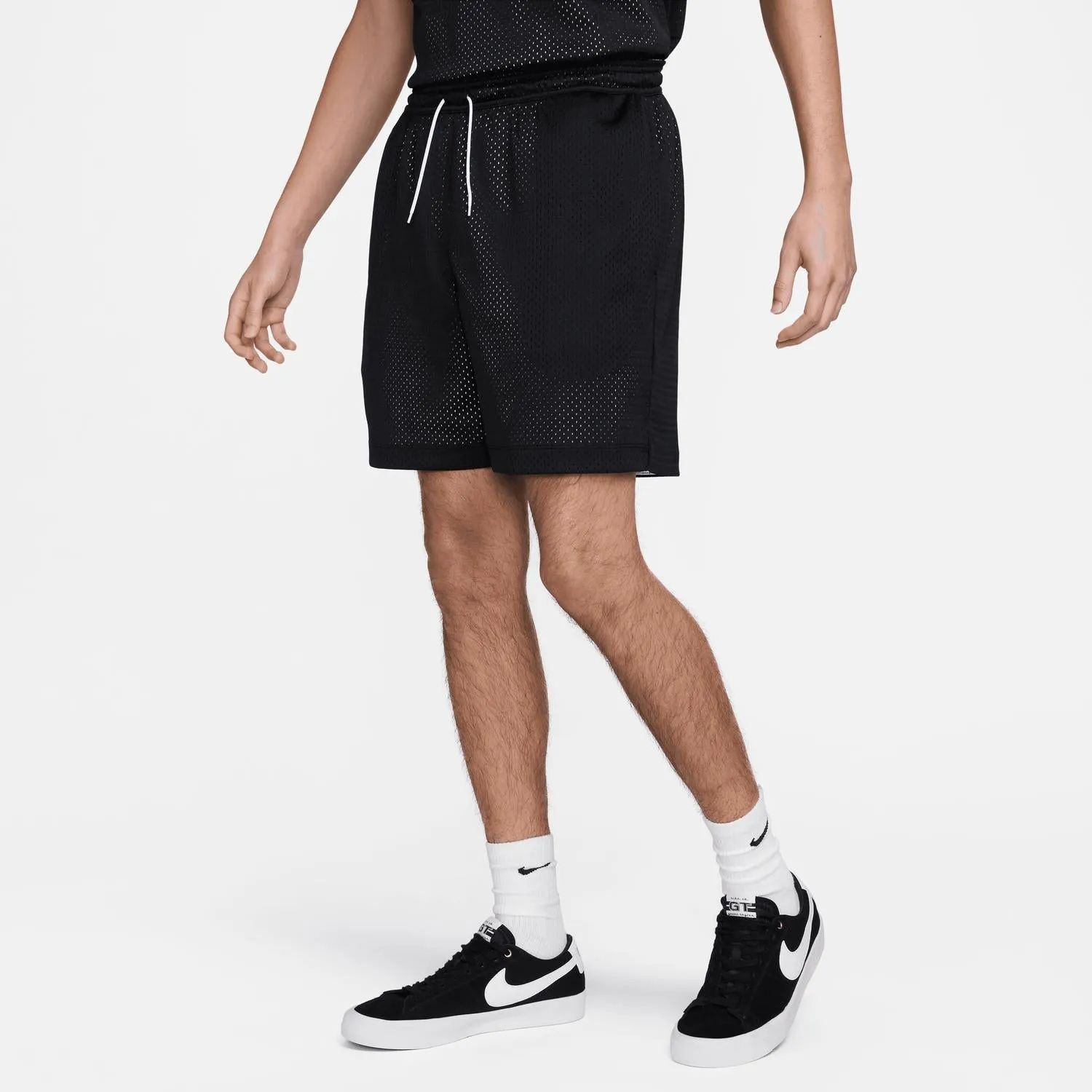 Men's Sb Reversible Basketball And Skate Mesh Shorts In Black/white