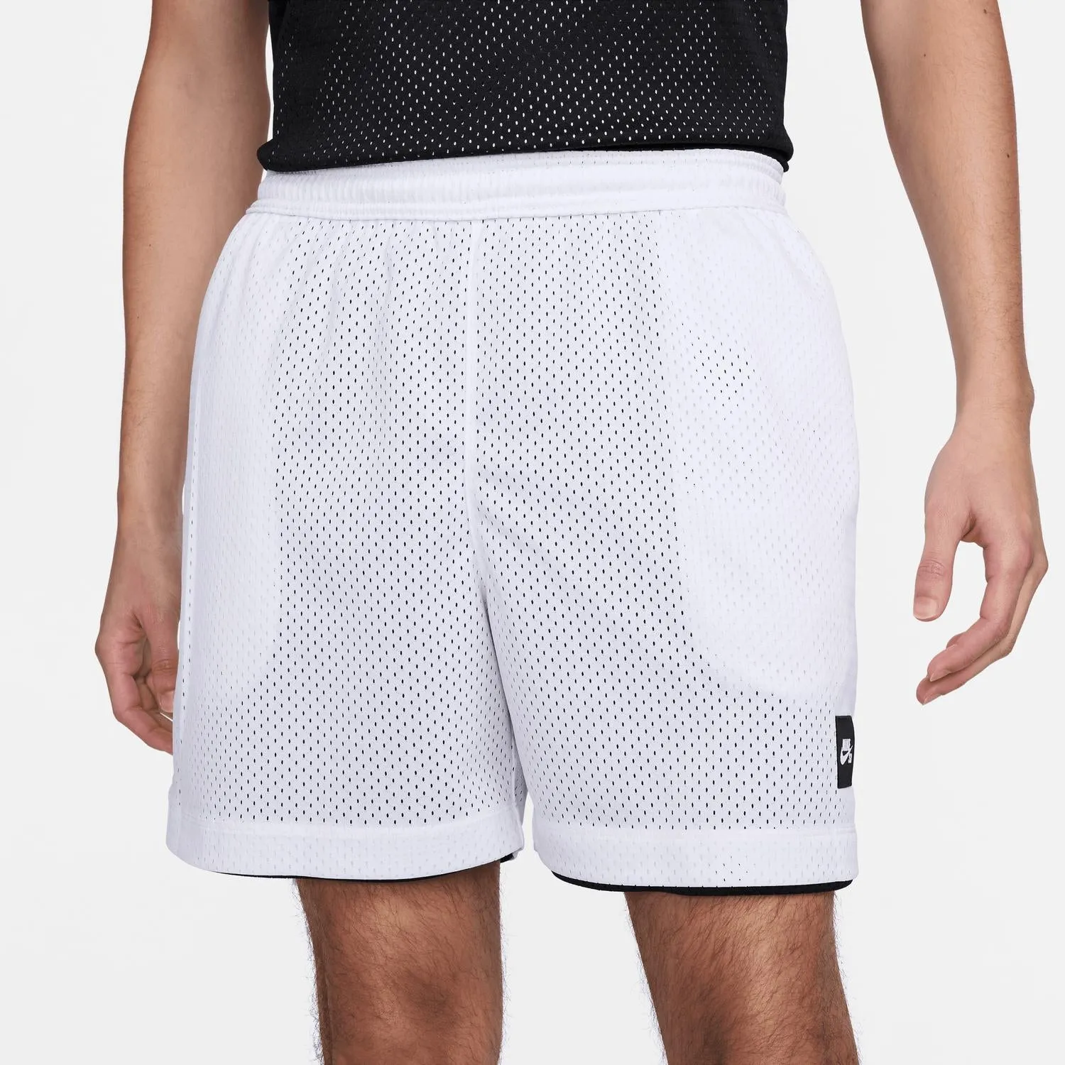 Men's Sb Reversible Basketball And Skate Mesh Shorts In Black/white