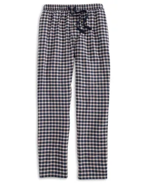 Men's Silverleaf Plaid Lounge Pant In Dress Blue