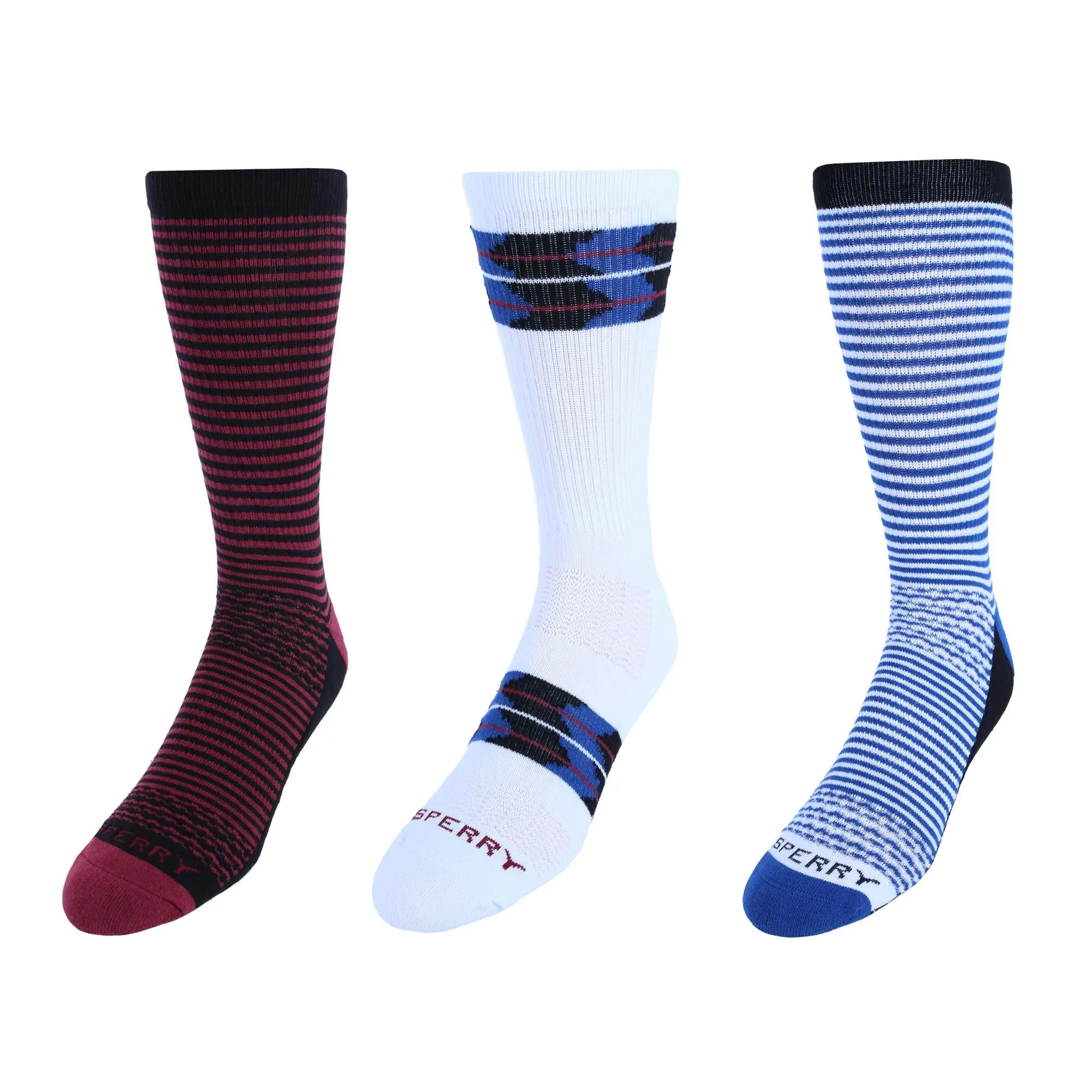 Men's Super Soft Cotton Boat Crew Socks (3 Pair Pack)