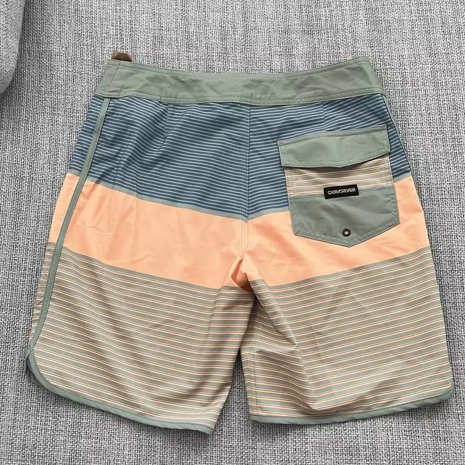 Men's Tijuana Board Shorts In Green Striped