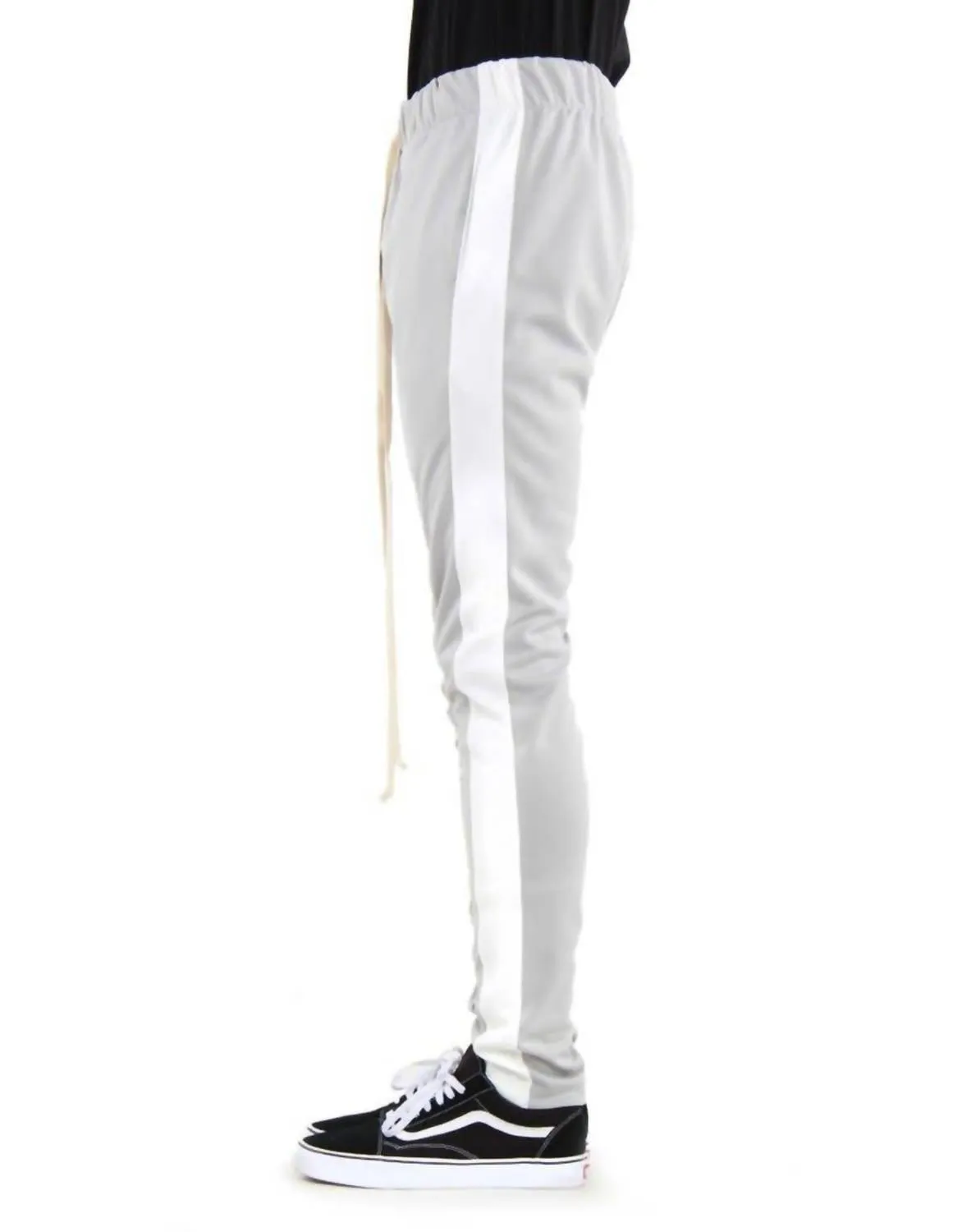 Men's Track Pant In Grey/white