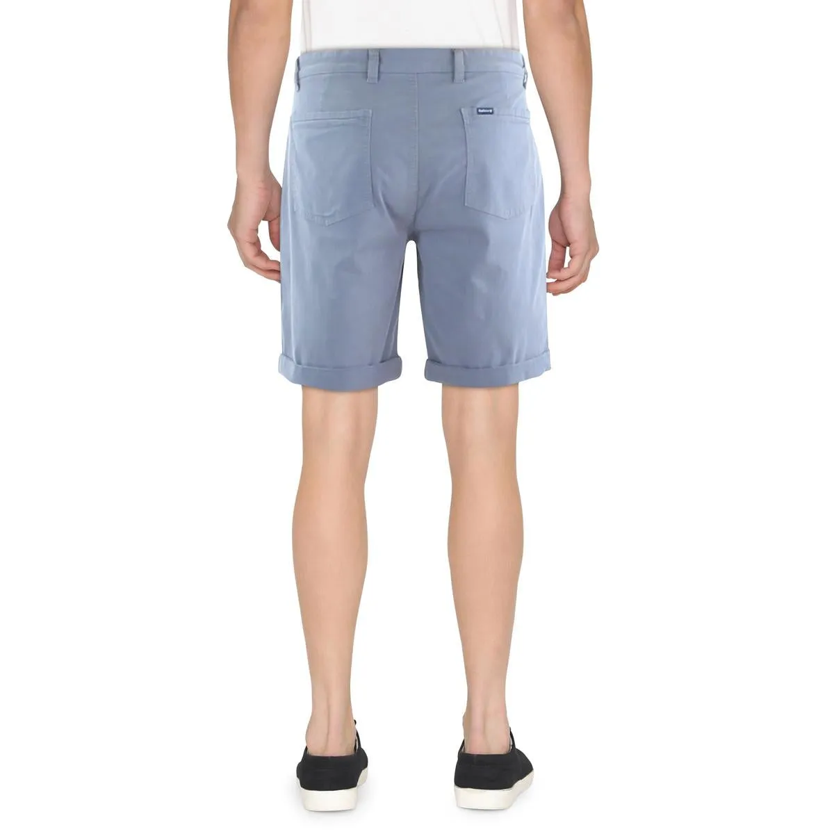 Mens Twill Cuffed Casual Shorts