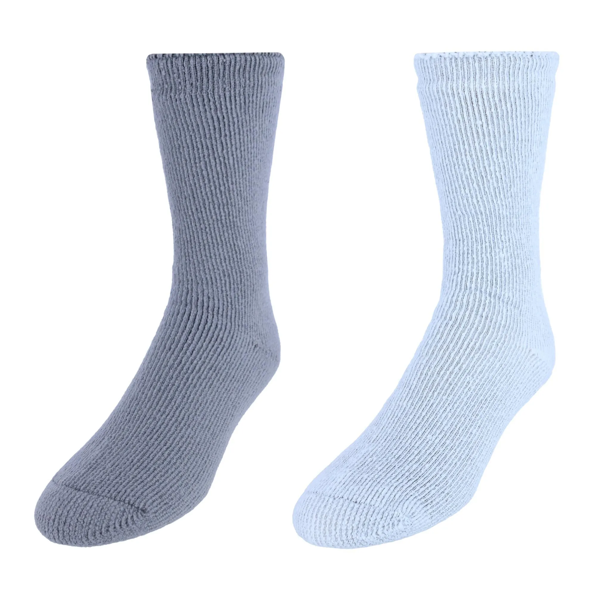 Men's Ultimate Cozy Gripper Crew Slipper Socks (2 Pack)