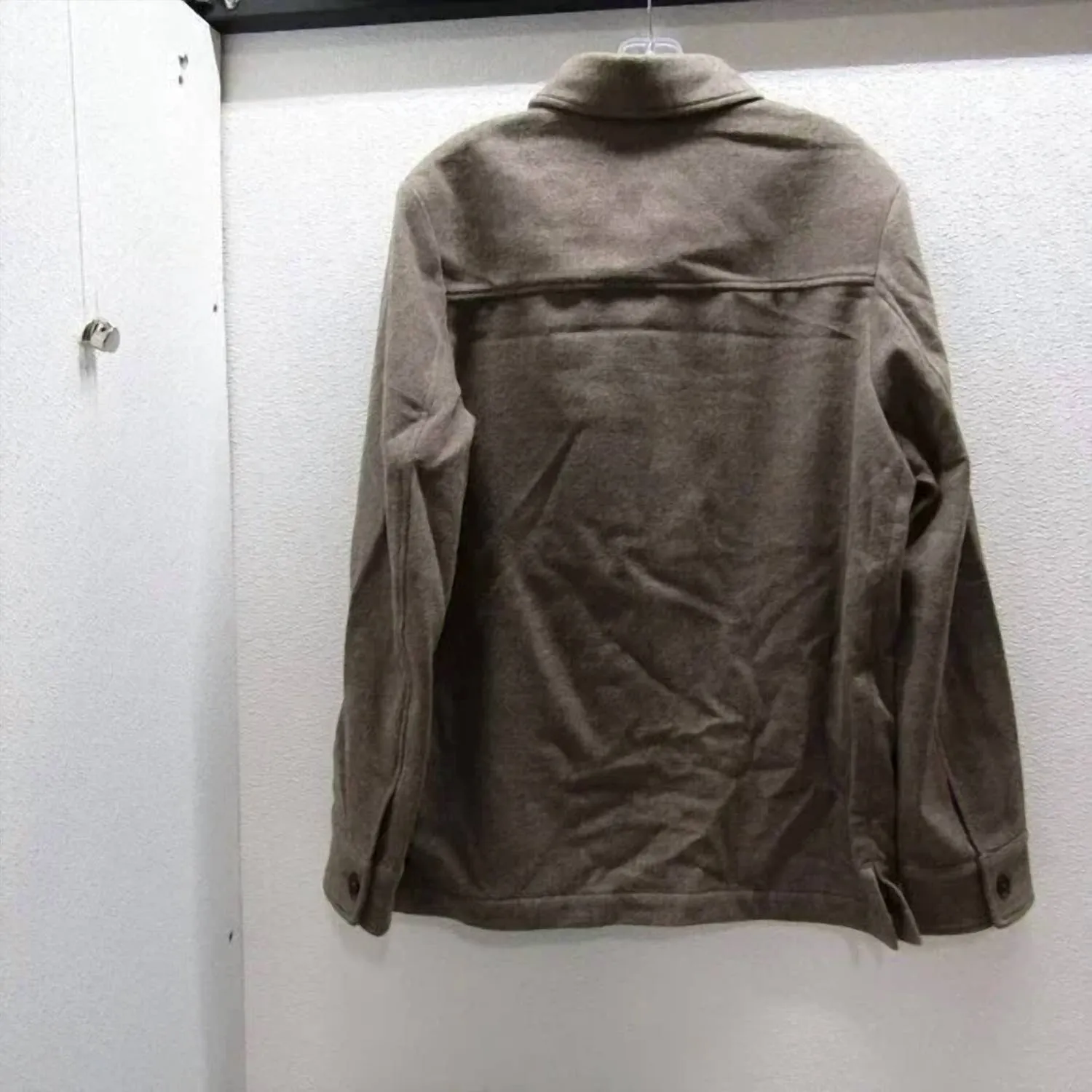 Men's Virgin Wool Single Layer Shirt Jacket In Nougat Brown