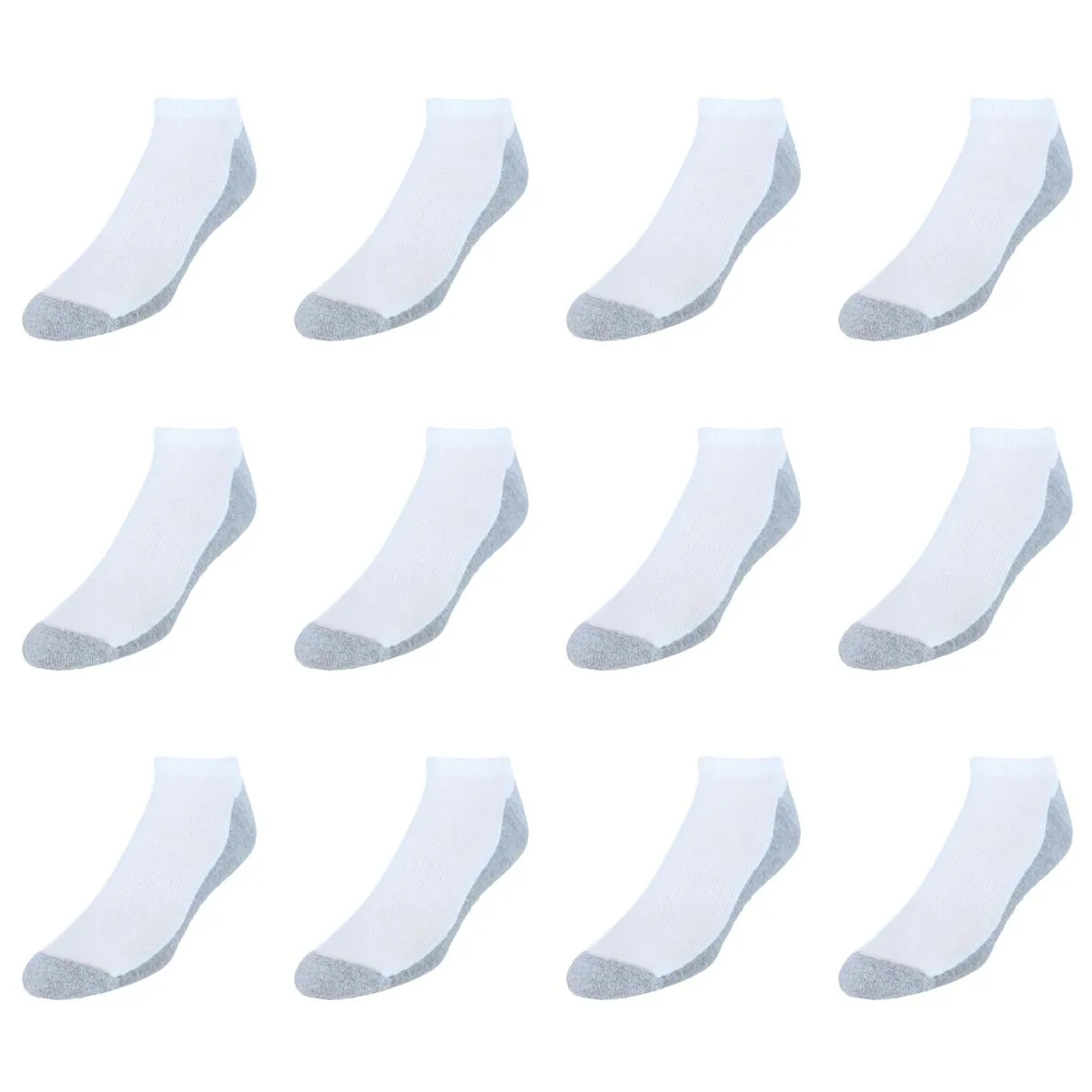 Men's X-Temp Big and Tall No Show Socks (12 Pack)