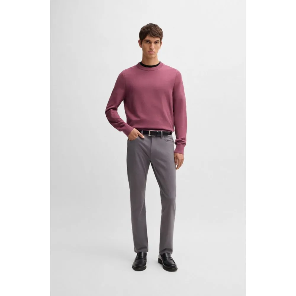 Micro-structured sweater in cotton
