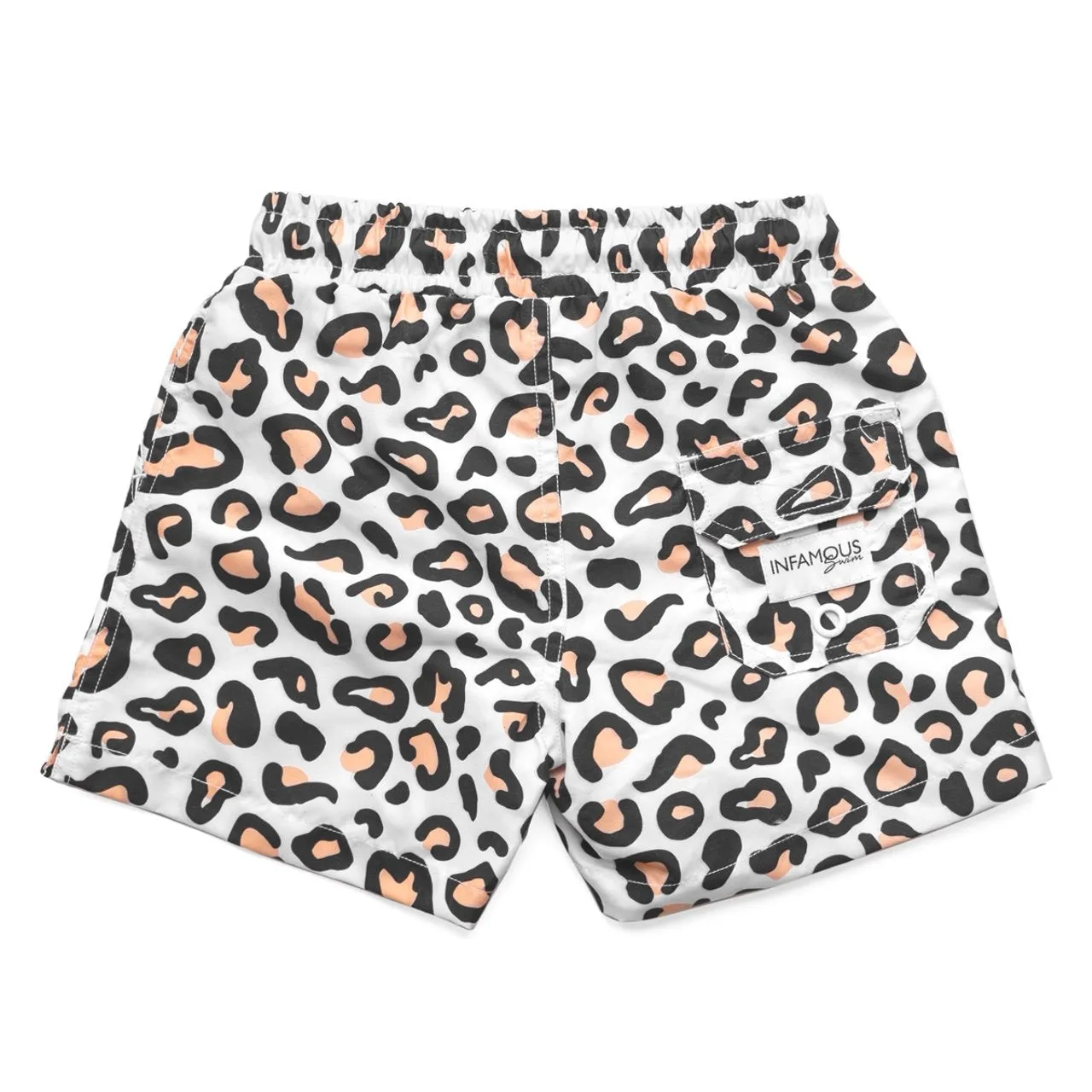 Mini Hank Board Shorts Final Sale - Safari Leopard
