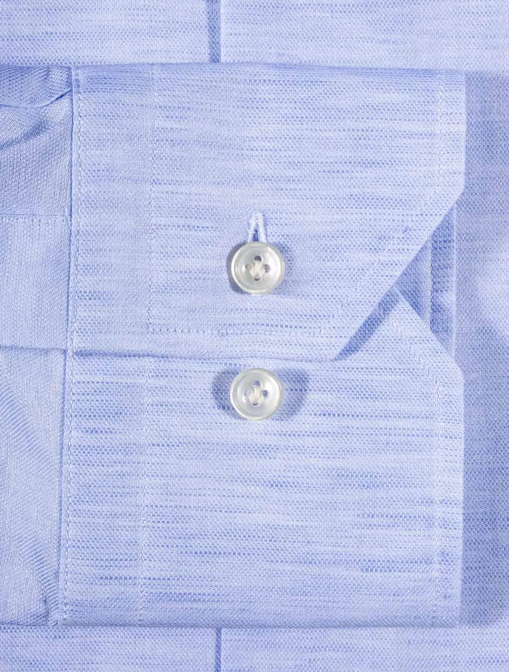 Mississippi Linen Mix Slim Fit Shirt Blue
