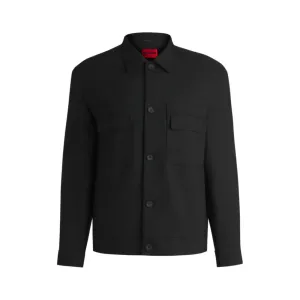 Modern-fit jacket in stretch twill