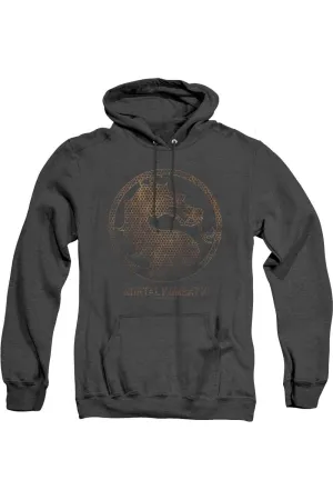 Mortal Kombat X Metal Seal Adult Heather Hoodie / Hooded Sweatshirt
