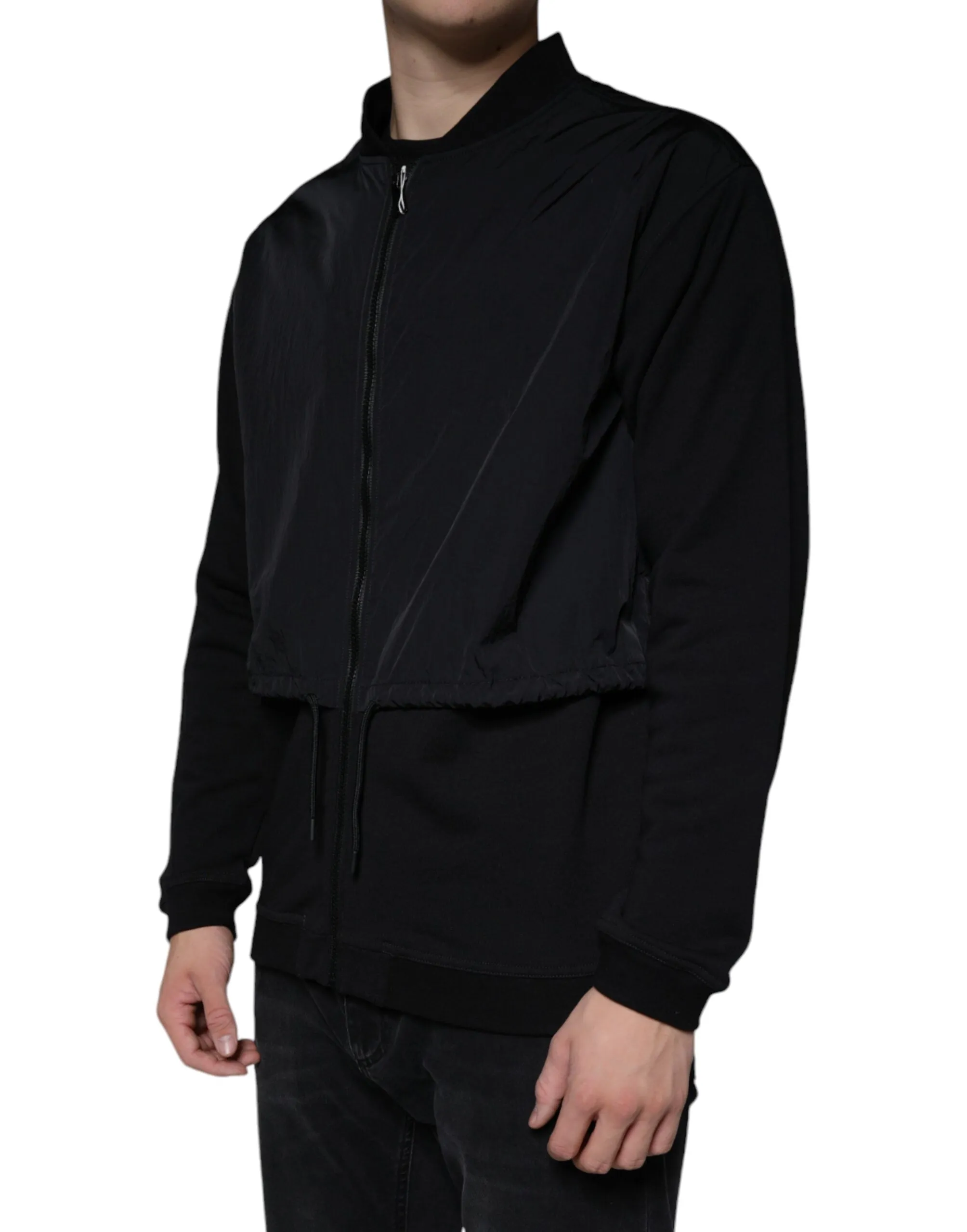 MSGM  Cotton Full Zip Bomber Long Sleeves Men's Jacket (Pre-Owned)
