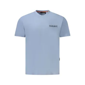 Napapijri blue Organic Cotton Men Men's TShirt