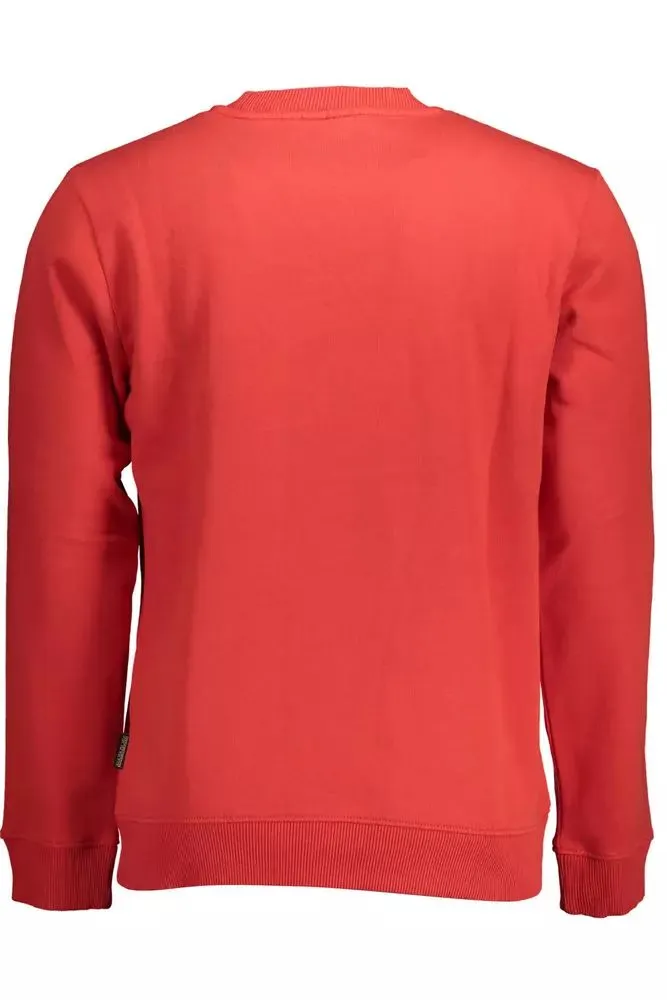 Napapijri Chic  Crewneck Sweater with Embroide Men's Detail
