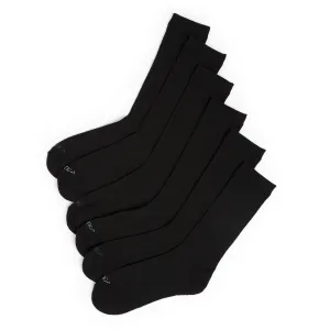 Nautica Men's 5 Pack Athletic Core Basic Crew Sock True Black Nautica