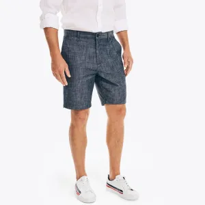 Nautica Men's 8.5" Chambray Short Sinker Blue Denim Wash Nautica
