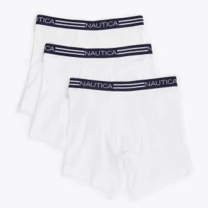 Nautica Mens Classic Boxer Briefs, 3-Pack
