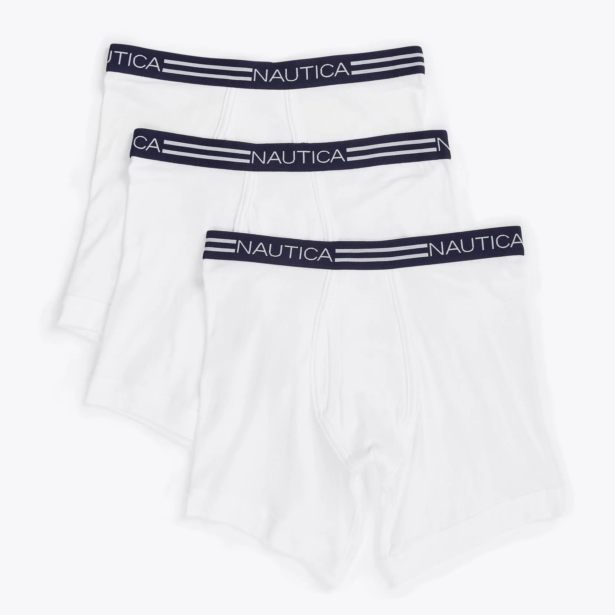 Nautica Mens Classic Boxer Briefs, 3-Pack