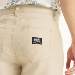 Nautica Mens Nautica Jeans Co. 9.5" Linen 5-Pocket Short