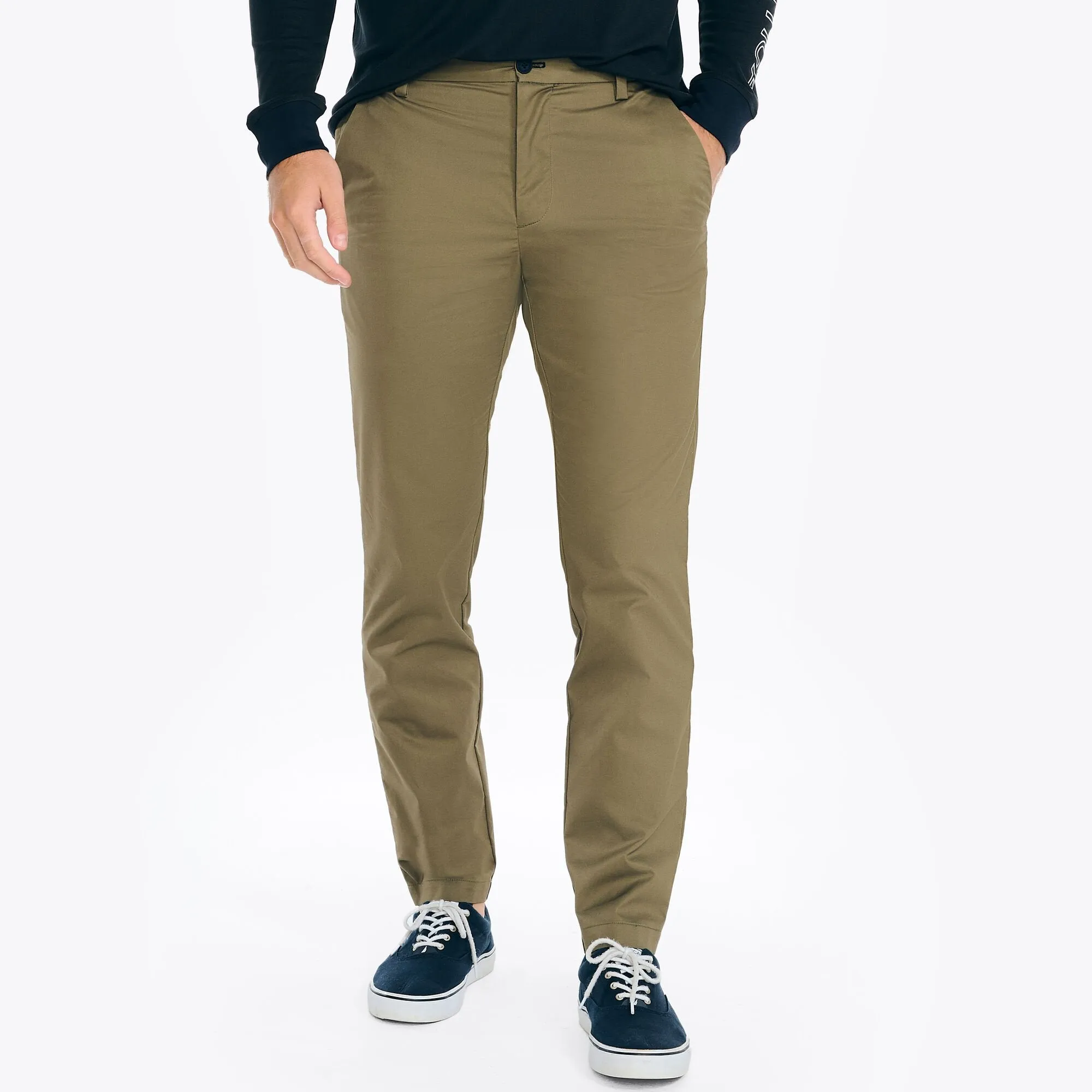 Nautica Men's Navtech Slim Fit Pant Mack Green Nautica