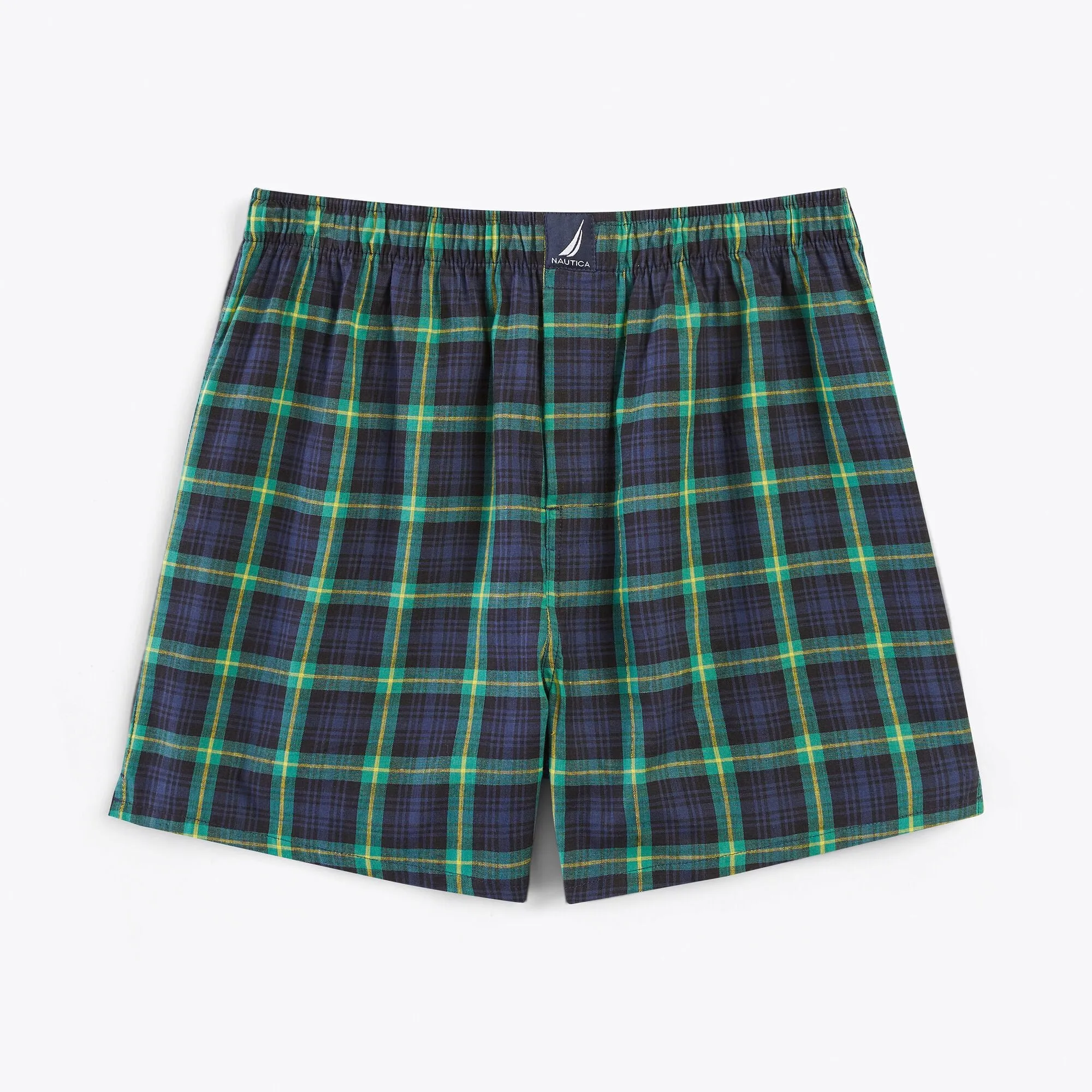 Nautica Men's Tartan Plaid Woven Boxer Haze Nautica