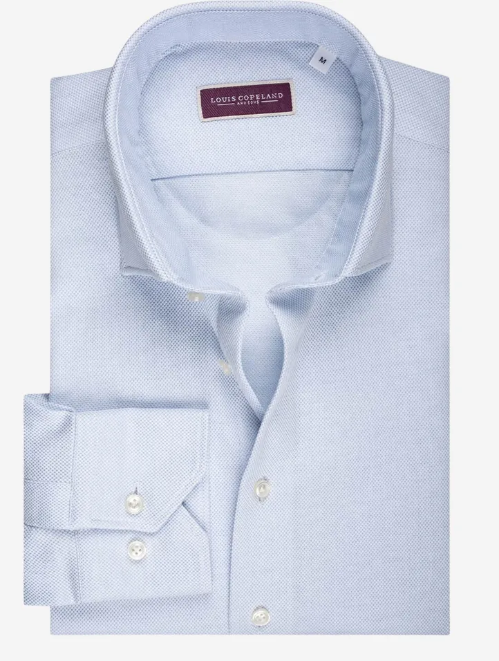 New Jersey Pique Shirt Light Blue