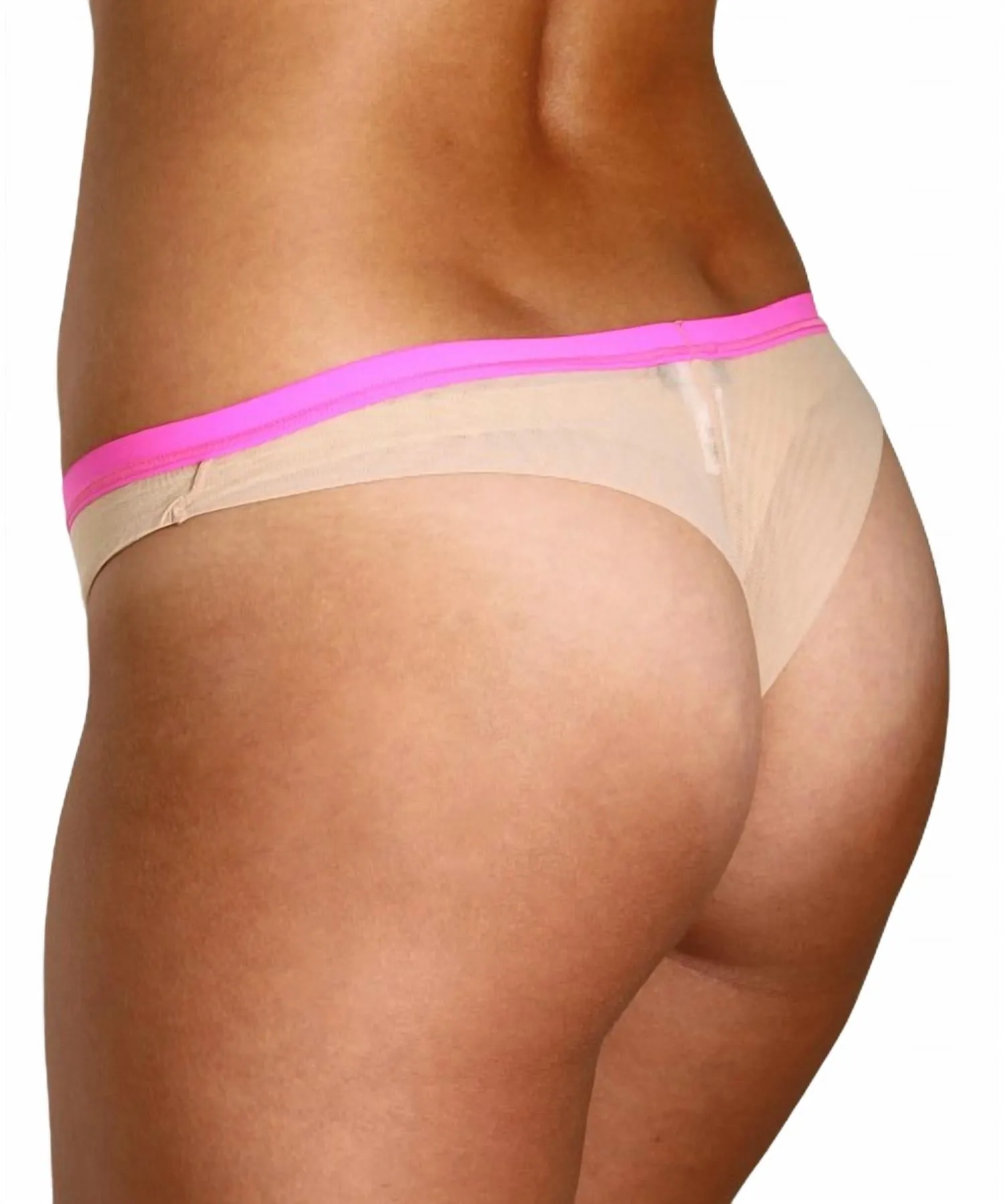 New Soire 2 Tone Miniki In Blush/shocking Pink