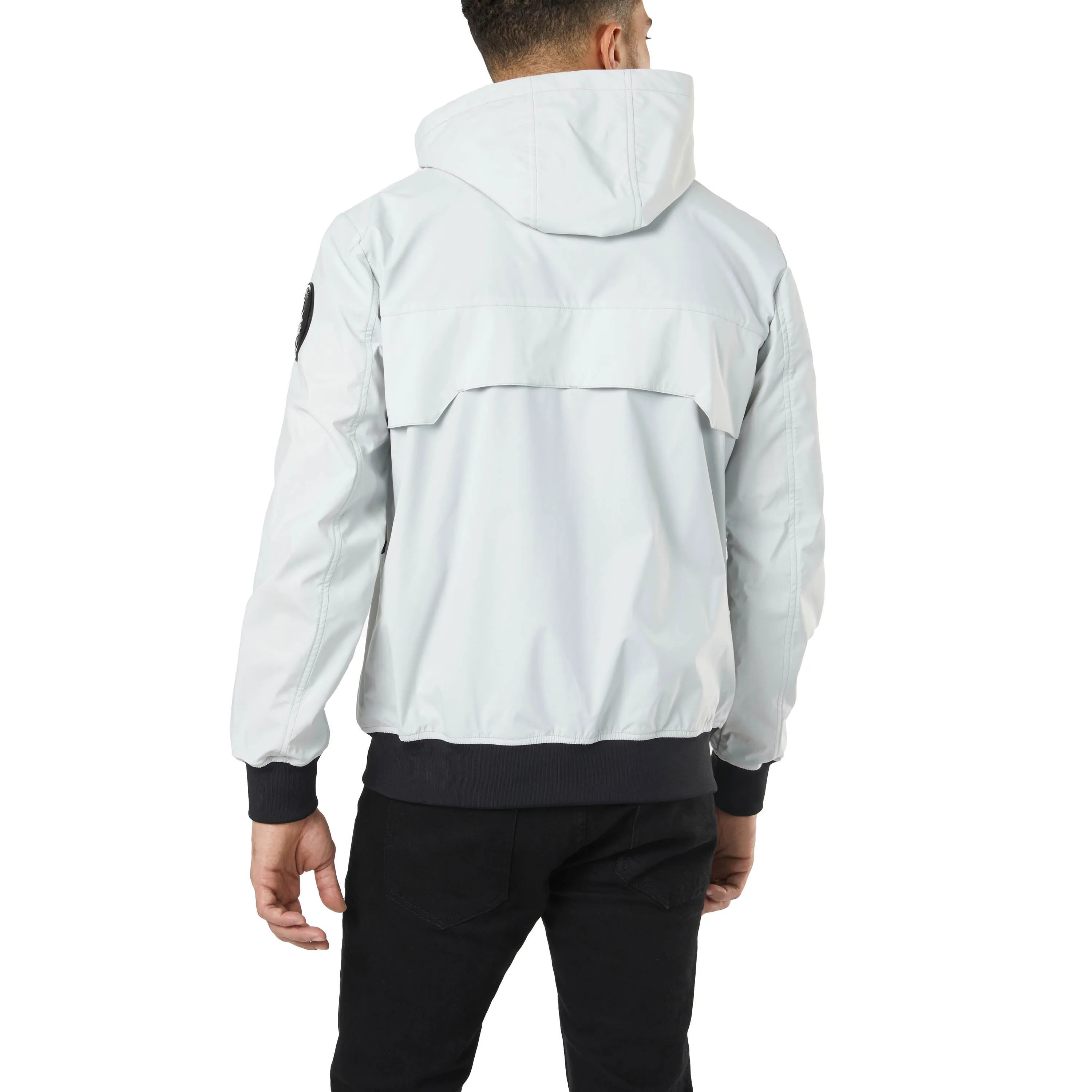 Pajar Men's Halcyon Bomber Rain Jacket with Removable Hood