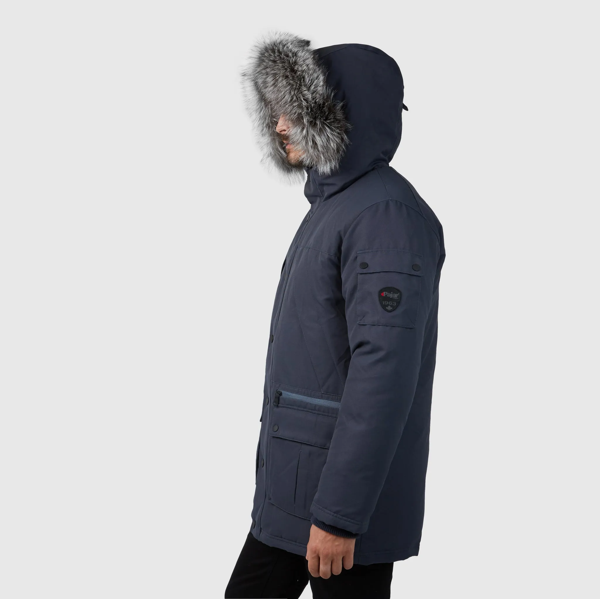Pajar Men’s Samson Parka with Detachable Hood and Fur Trim
