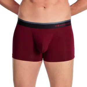 Primeman 3 Inch Leg Boxer Brief In Maroon