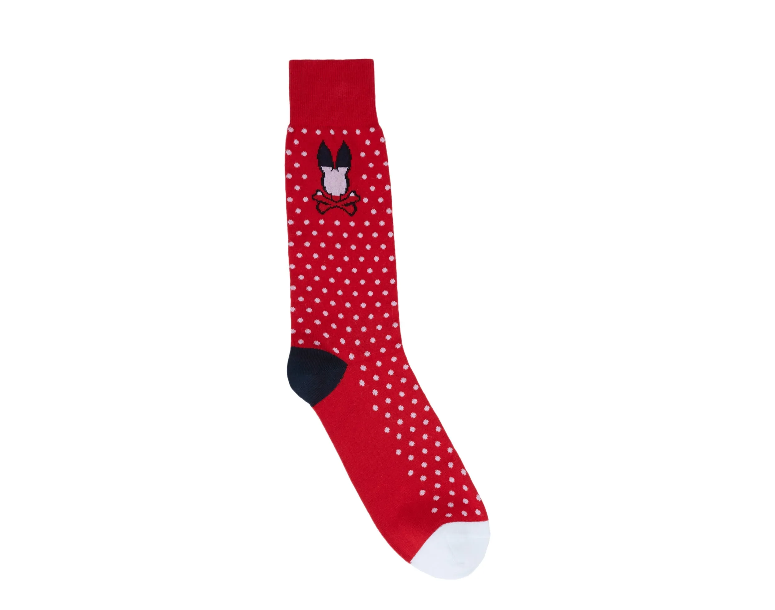 Psycho Bunny Polka Dots Brilliant Red Men's Socks B6F881J1PB-BRI
