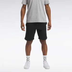 REEBOK MEN'S IDENTITY SMALL LOGO FLEECE BLACK SHORT