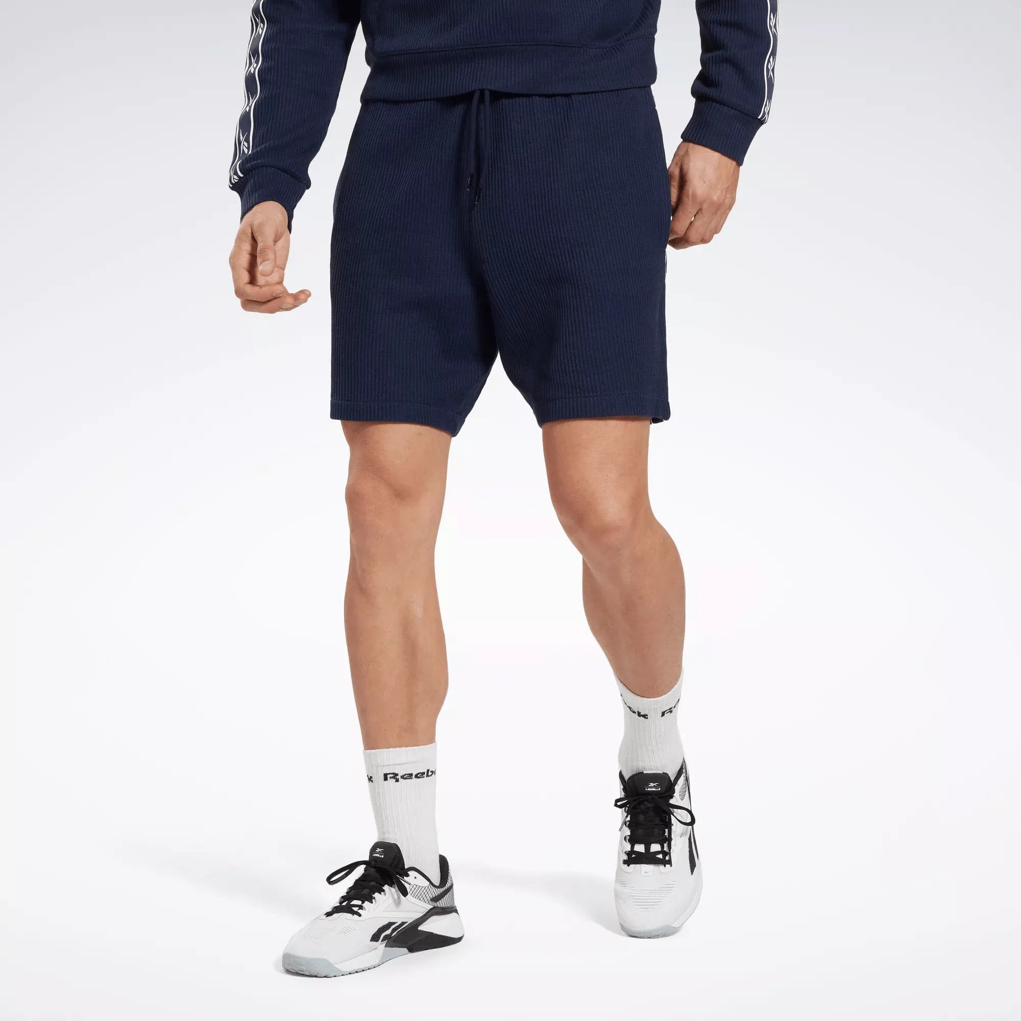 Reebok Men's Identity Vector Waffle Shorts Blue Reebok