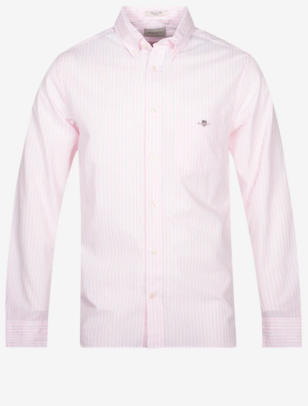 Regular Fit Poplin Stripe Shirt Light Pink