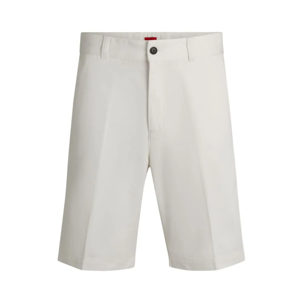 Regular-fit shorts with slim leg and buttoned pockets