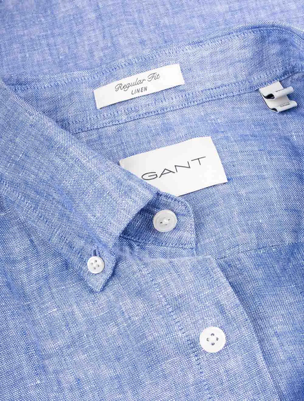 Regular Linen Shirt Rich Blue