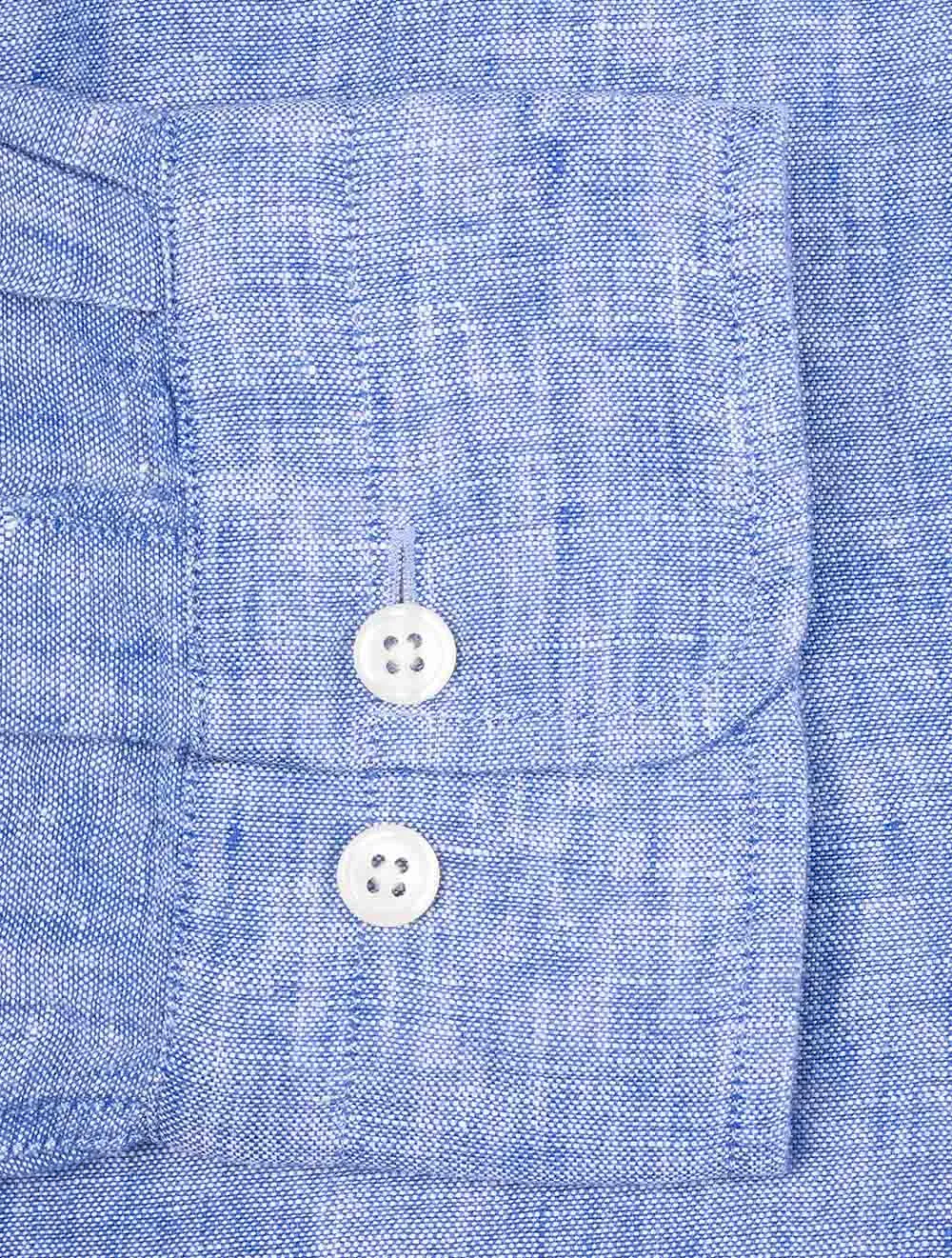 Regular Linen Shirt Rich Blue