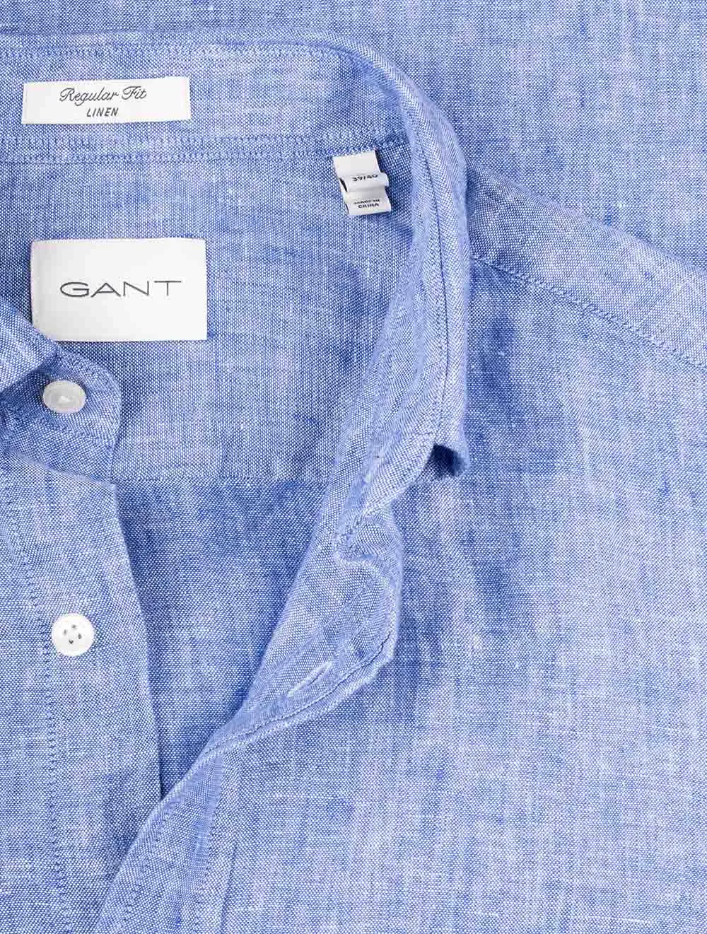 Regular Linen Shirt Rich Blue