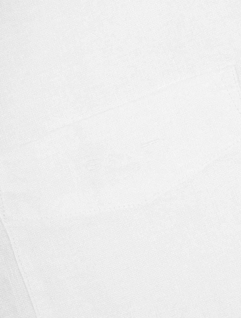 Regular Linen Short Sleeve Shirt White