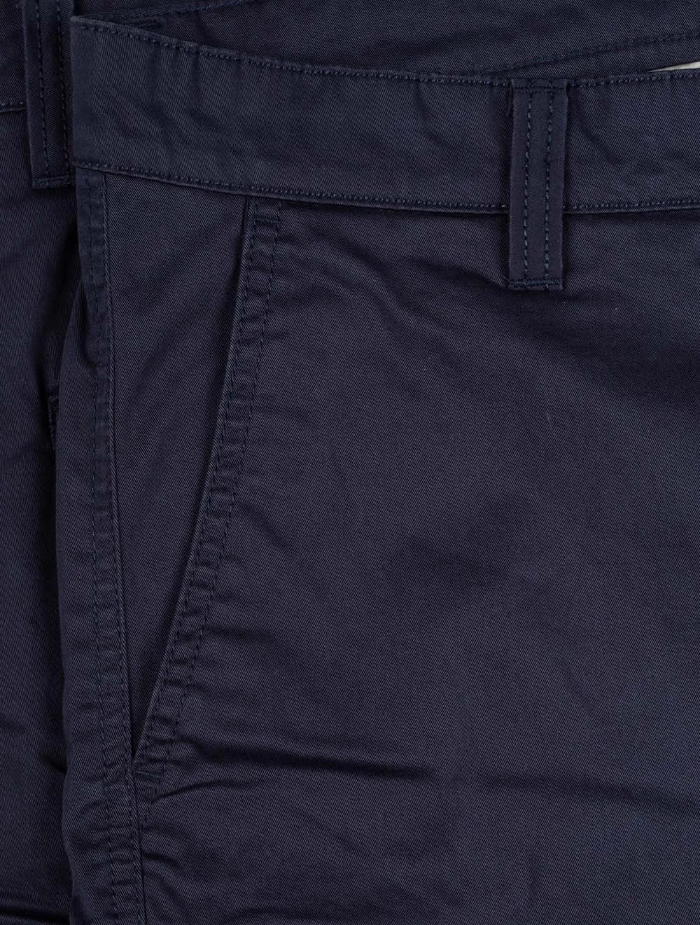 Relaxed Fit Twill Cargo Shorts Marine