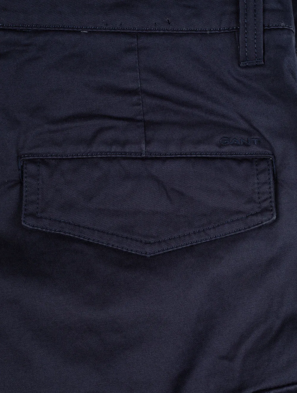 Relaxed Fit Twill Cargo Shorts Marine