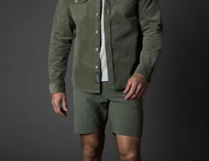 Seasonal Corduroy Shacket In Army