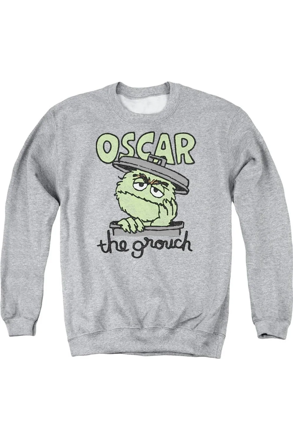 Sesame Street Canned Grouch Adult Crewneck Sweatshirt