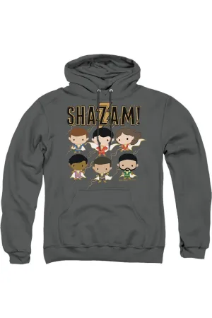 Shazam Movie Chibi Group Adult Pull Over Hoodie / Hooded Sweatshirt