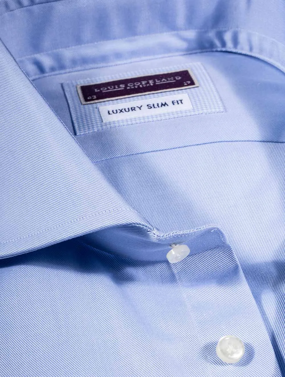 Shirt Single Cuff Slim Fit - Blue