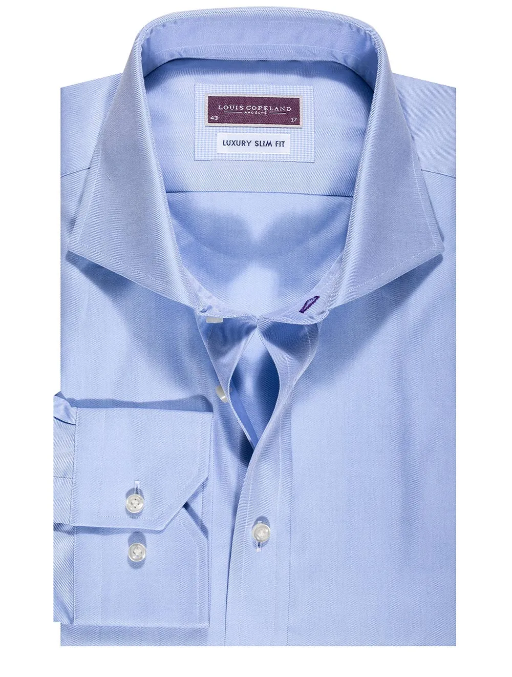 Shirt Single Cuff Slim Fit - Blue