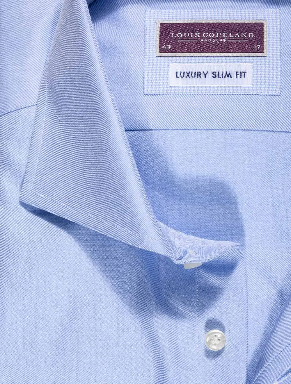 Shirt Single Cuff Slim Fit - Blue
