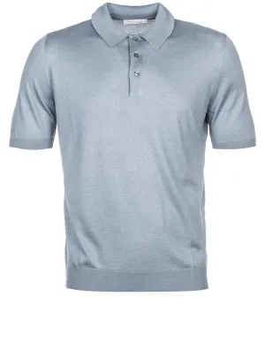 Silk Polo Blue